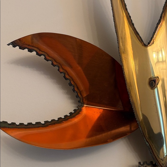 Vintage Brutalist Metal Wall Art Gold Copper & Steel Colors MCM Decor - Picture 5 of 9